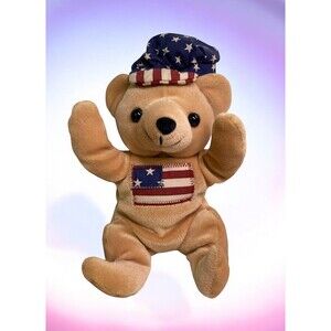 DanDee International Bean Bag Friends Patriotic Teddy Bear Plush Stuffed Animal